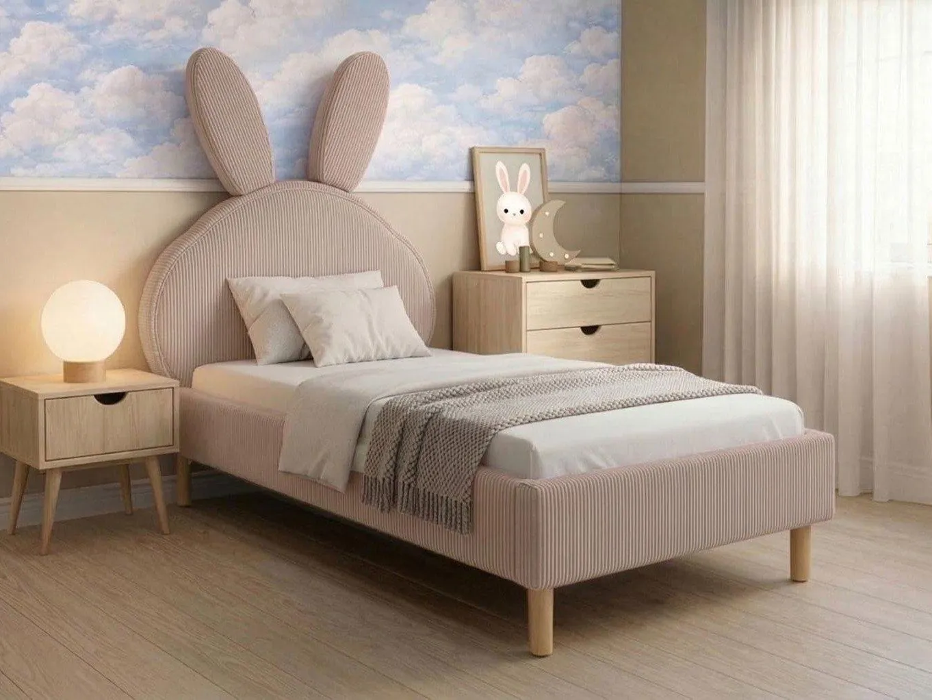 Bunny themed bed