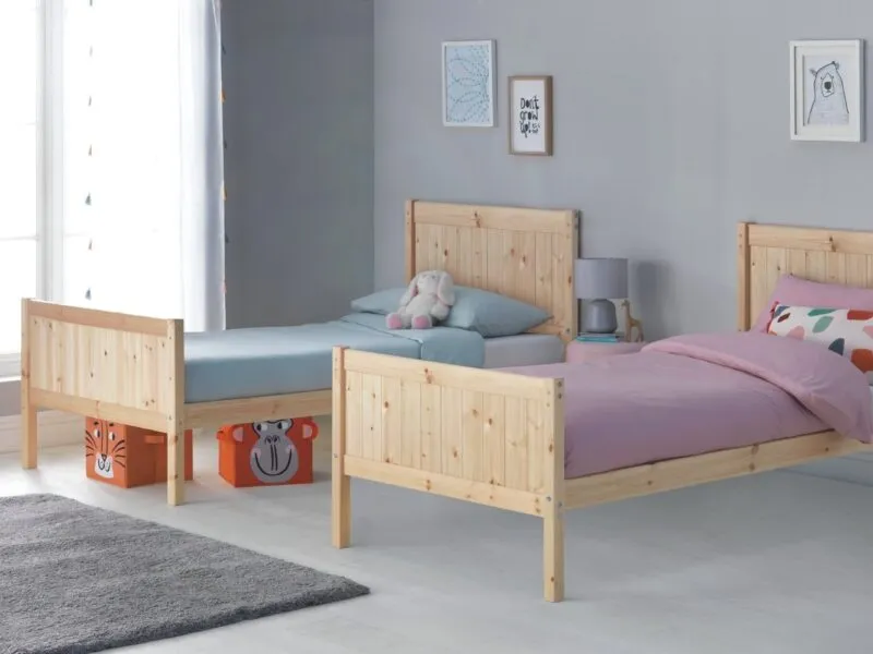 Pair of pine bed frames