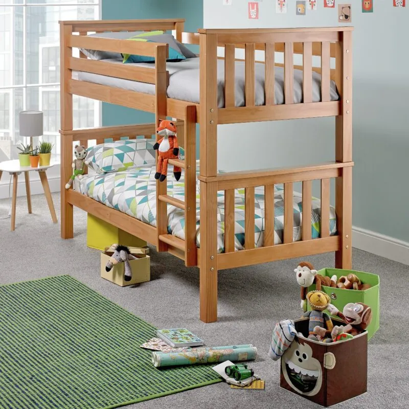 Pine double bed frame