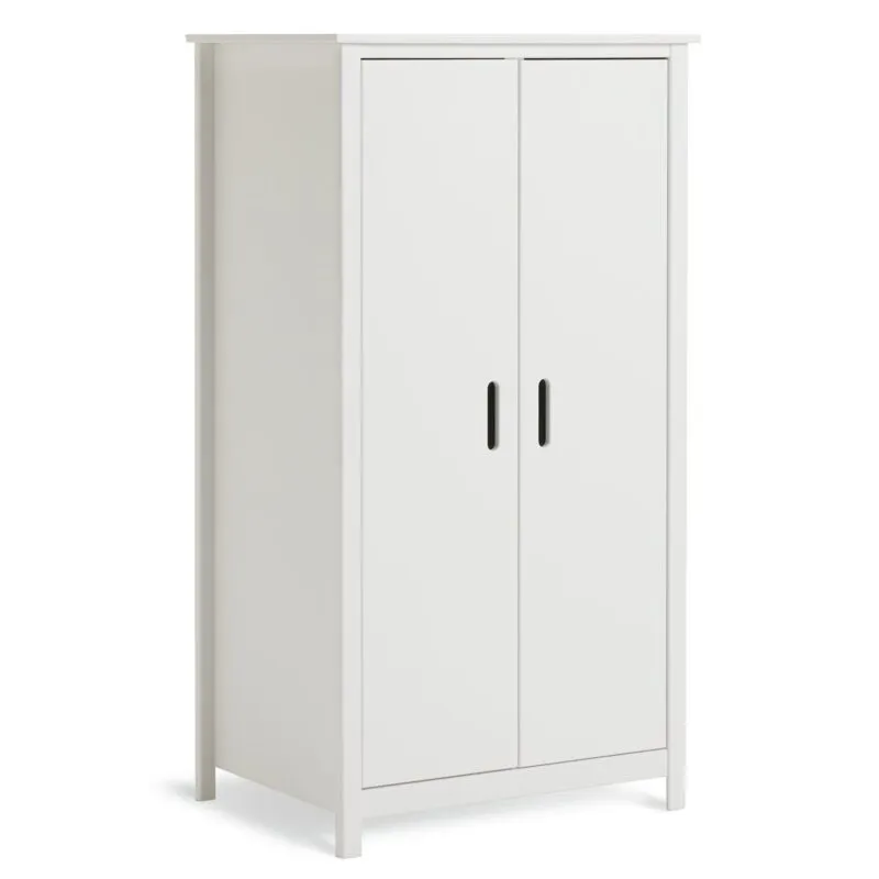White 2-door wardrobe