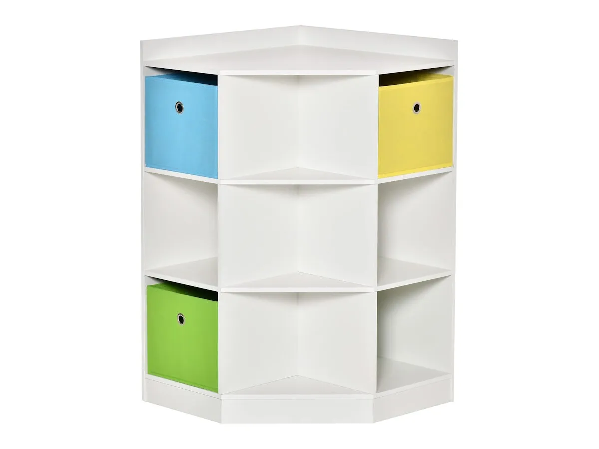 3-tier bookcase and toy organiser
