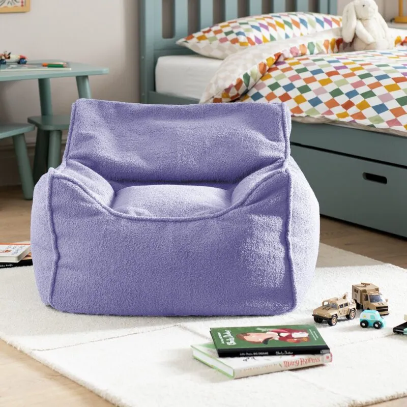 Lilac bean bag chair