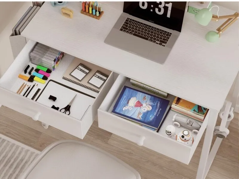 Two fabric drawers