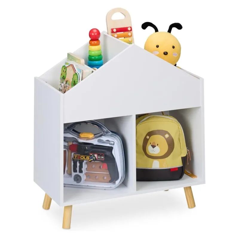 Kid's house-shaped bookcase