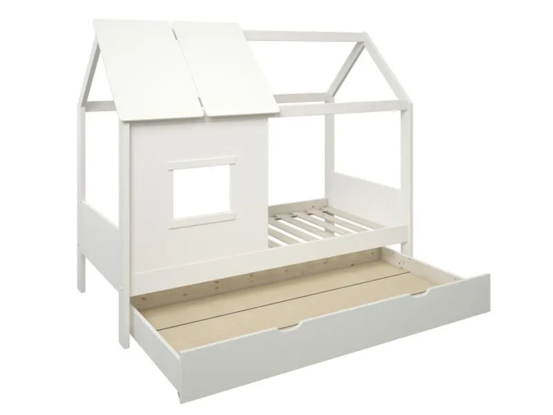 Playhouse bed with trundle drawer