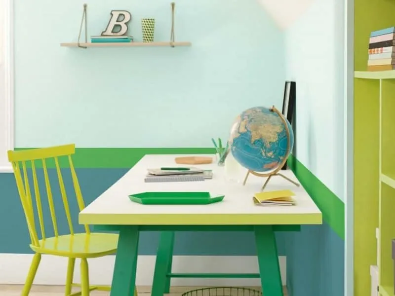 Brightly coloured children's room