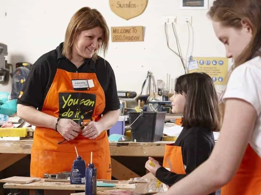 Kid’s DIY class at B&Q